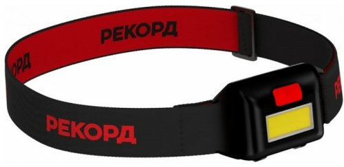 Фонарь налобный Рекорд SH-250 2Вт 3хLR03 Черный картинка 